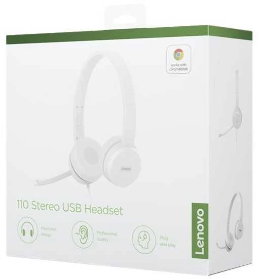 Lenovo | USB ausinės | 110 Stereo | Taip | USB A tipo