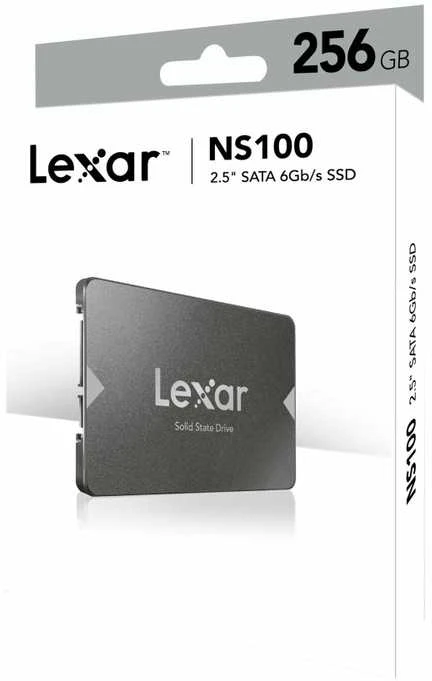 Lexar | NS100 | 256 GB | SSD form factor 2.5" | Solid-state drive sąsaja SATA III | Skaitymo greitis 520 MB/s | Rašymo greitis 510 MB/s
