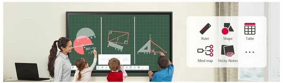 Monitorius „LG Multi Touch CreateBoard“ | 86TR3DK-B | Infraraudonųjų spindulių | 86" | 350 cd/m² | Kraštovaizdžio | 16/7 | „Android“ | „Wi-Fi“ | 8 ms | 178° | 178° | Jutiklinis ekranas