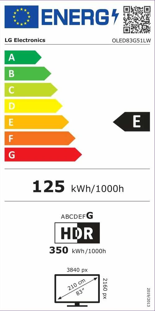 LG OLED83G51LW | 83 | Išmanusis televizorius | webOS 25 | UHD