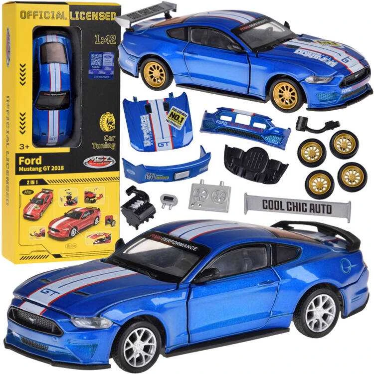 Jokomisiada Metalinių automobilių rinkinys TUNING licencijuotas Ford Mustang GT 1:42 ZA5057