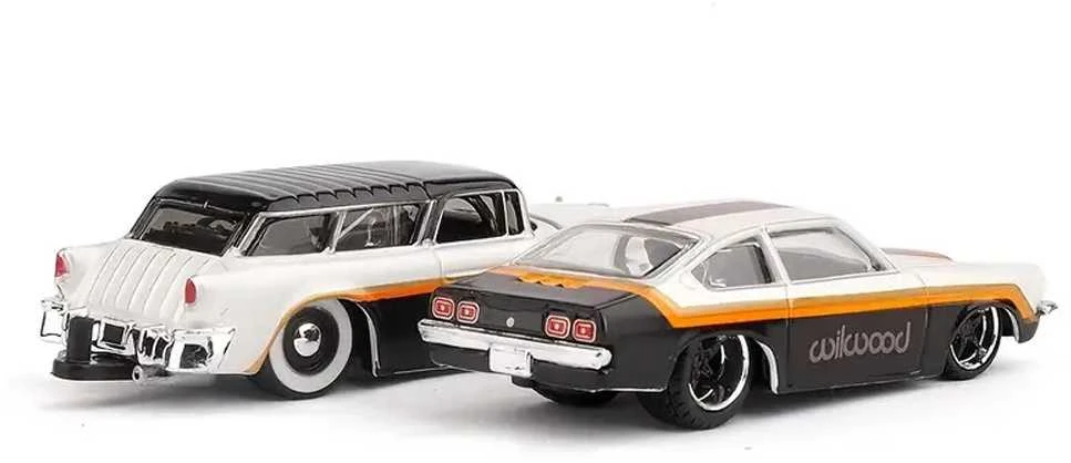 Jokomisiada Licencijuoti metaliniai automobiliai 1:64 – „Chevrolet Nomad 1955“ ir „Vega 1971