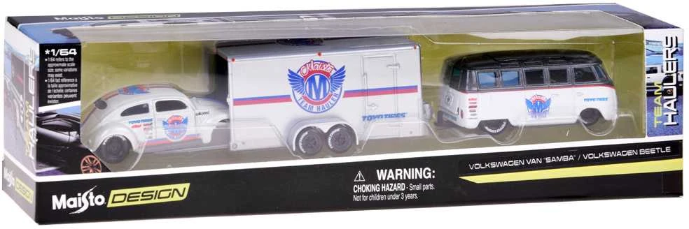 Jokomisiada Licencijuoti metaliniai automobiliai 1:64 „Volkswagen Van“ „Samba“ ir „VW Beetle