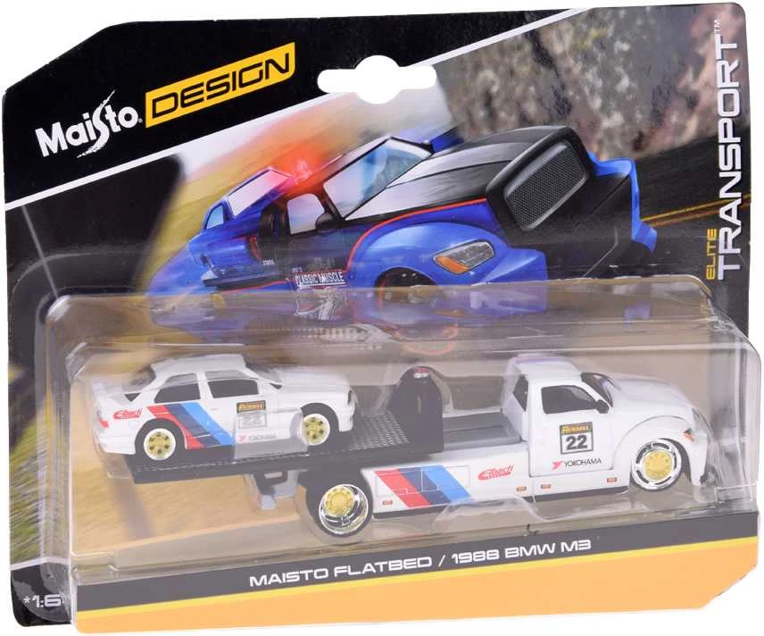 Jokomisiada Licencijuoti metaliniai automobiliai 1:64 „Maisto“ platforminis automobilis ir 1988 m. BMW M3