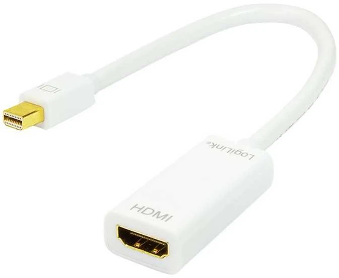 LogiLink Prisijungti | Adapteris Mini DisplayPort prie HDMI su garsu: | Pilkas | Mini DisplayPort | HDMI A | 0,1 m