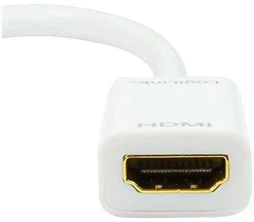 LogiLink Prisijungti | Adapteris Mini DisplayPort prie HDMI su garsu: | Pilkas | Mini DisplayPort | HDMI A | 0,1 m