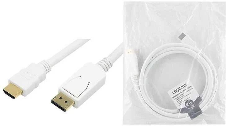 Logilink | DisplayPort į HDMI kabelis | CV0055 | DP į HDMI | 2 m