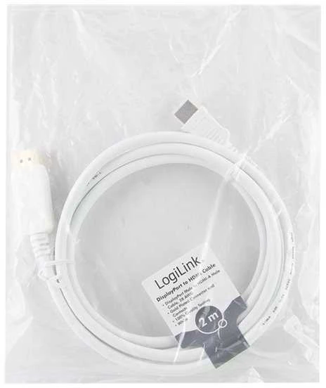 Logilink | DisplayPort į HDMI kabelis | CV0055 | DP į HDMI | 2 m