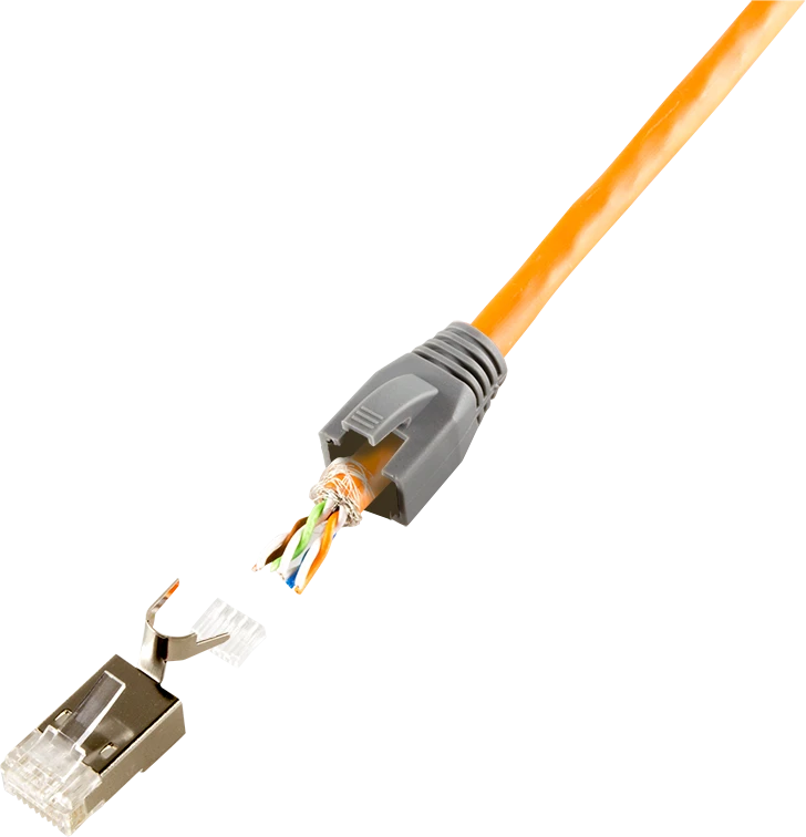 LogiLink modulinis kištukas RJ45 skirtas Cat7,Cat.6A, Cat.6 kabeliams (mp0033, 50 vnt.)