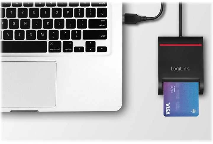LogiLink Prisijungti | USB 2.0 kortelių skaitytuvas, skirtas smart ID | CR0047 | Kortelių skaitytuvas