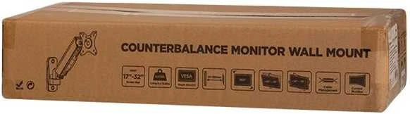 LOGILINK BP0144 Monitorius Sieninis laikiklis 17-32 colių plieninės dujinės spyruoklės svirties ilgis: 290 mm