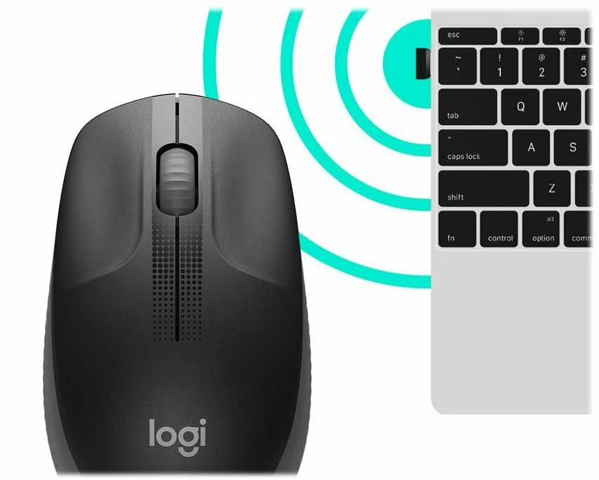 Belaidė pelė Logitech M190, juodos spalvos