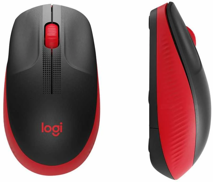 Belaidė pelė Logitech M190, raudonos spalvos