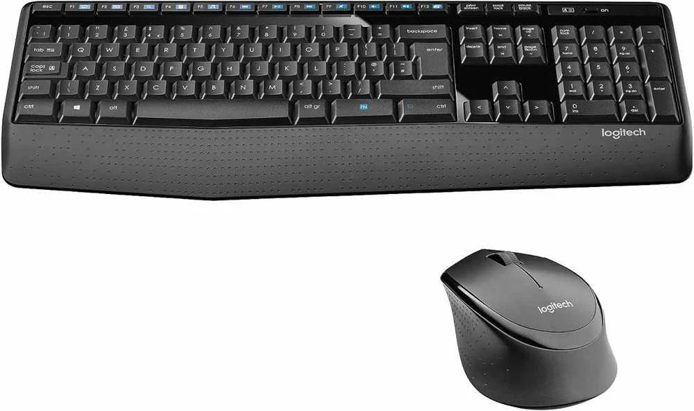 Belaidis klaviatūros ir pelės rinkinys Logitech MK345 Comfort, US išdėstymas