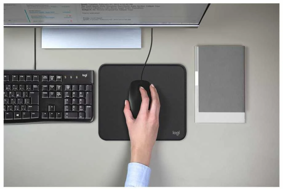 Logitech M100 Laidinė pelė USB-A 1000 DPI, Juoda