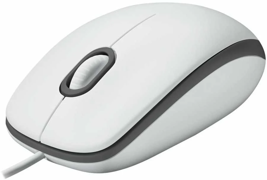 Logitech M100 Laidinė pelė, 1000 DPI, Balta