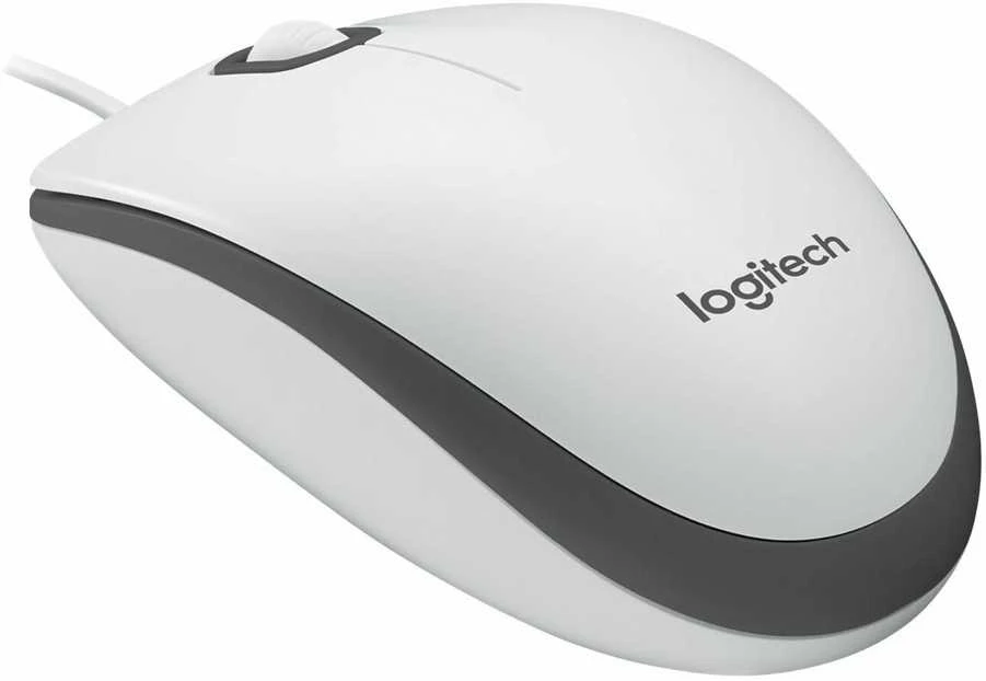Logitech M100 Laidinė pelė, 1000 DPI, Balta