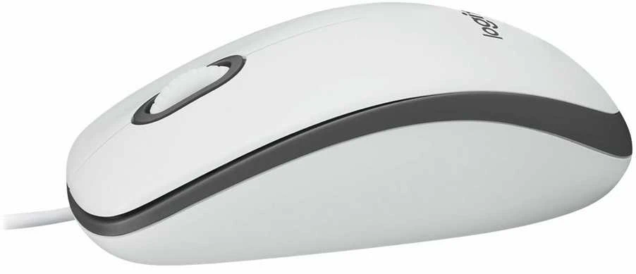 Logitech M100 Laidinė pelė, 1000 DPI, Balta