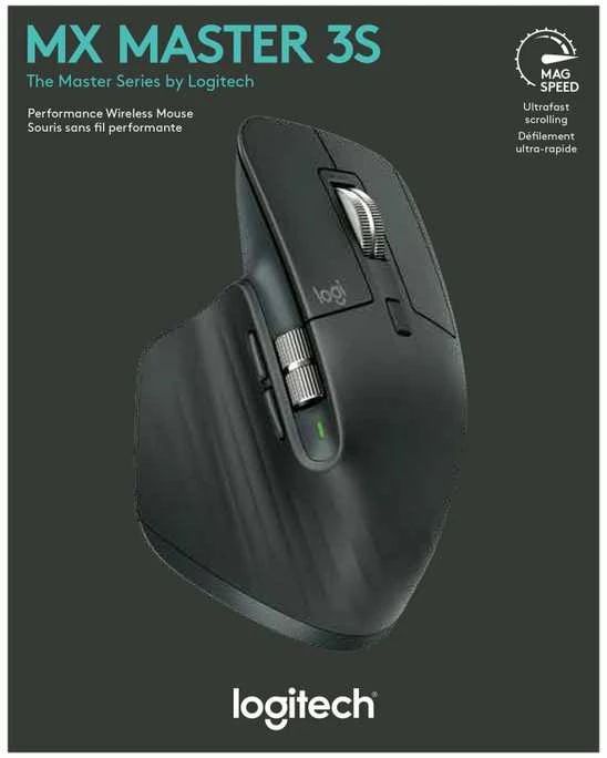 LOGITECH MX Master 3S Bluetooth pelė - grafito spalvos