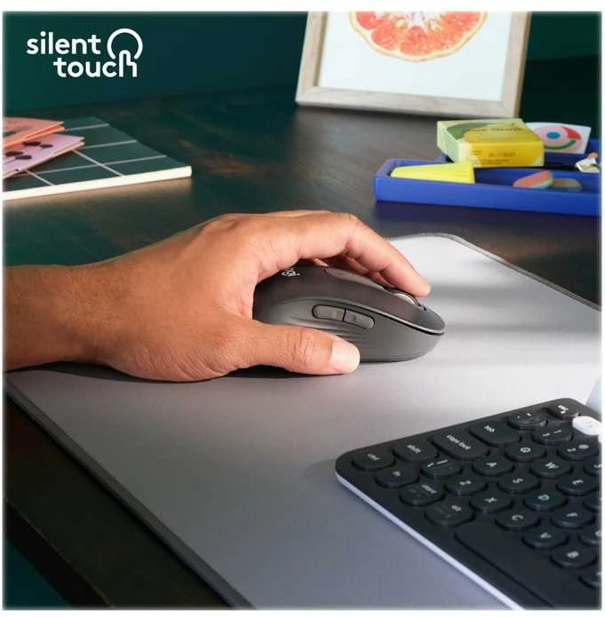 Belaidė pelė Logitech Signature M650 L Left, grafito spalvos