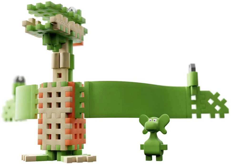 Marioinex Diplodocus ir Pterodactyl mini vaflių blokeliai 60 vnt + figūrėlė ZA5499