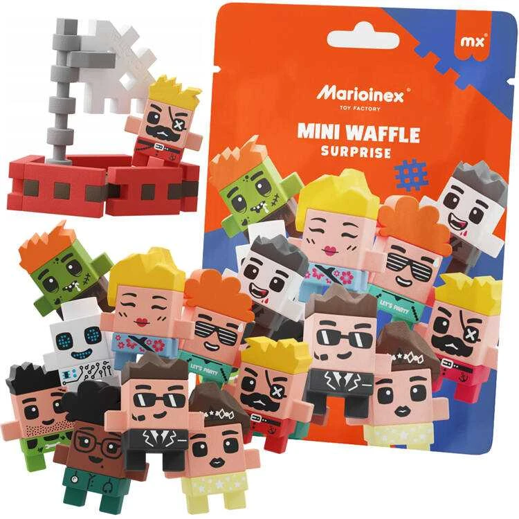 Marioinex Mini Waffle Surprise 2in1 paketėlis figūrėlių kaladėlės ZA5040