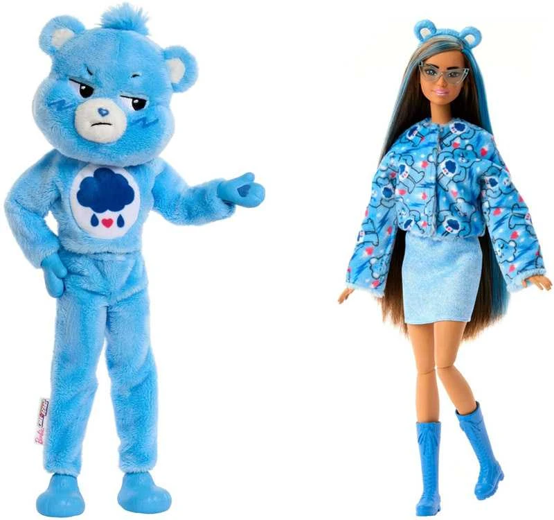 Mattel BARBIE CUTIE REVEAL CARE BEARS siurprizų rinkinys Grumpy Bear (JCN96)