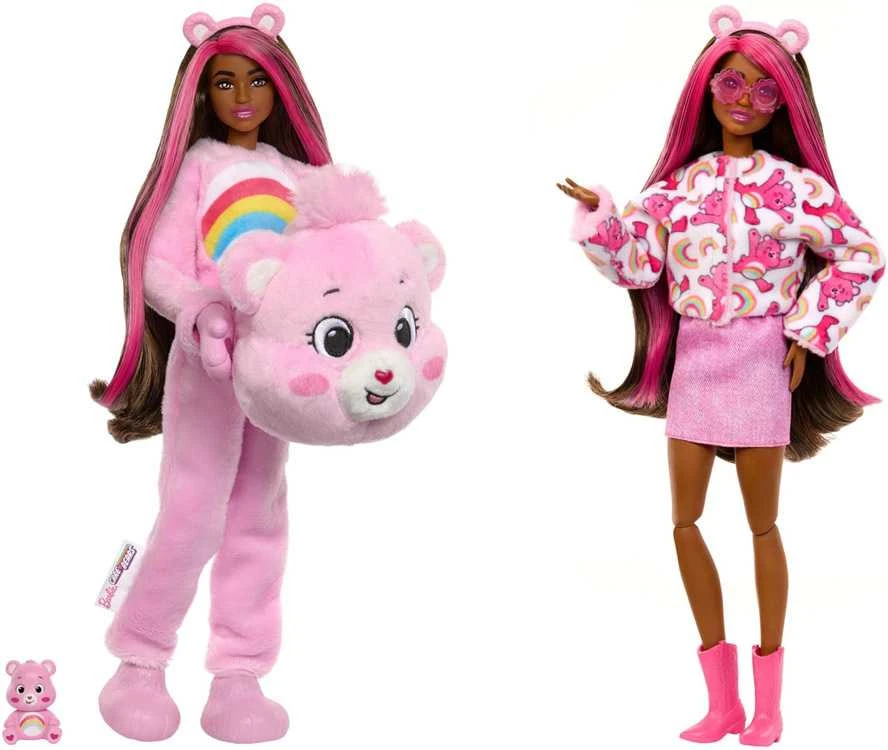 Mattel BARBIE CUTIE REVEAL CARE BEARS siuvrinukų rinkinys Cheer Bear (JCN95)