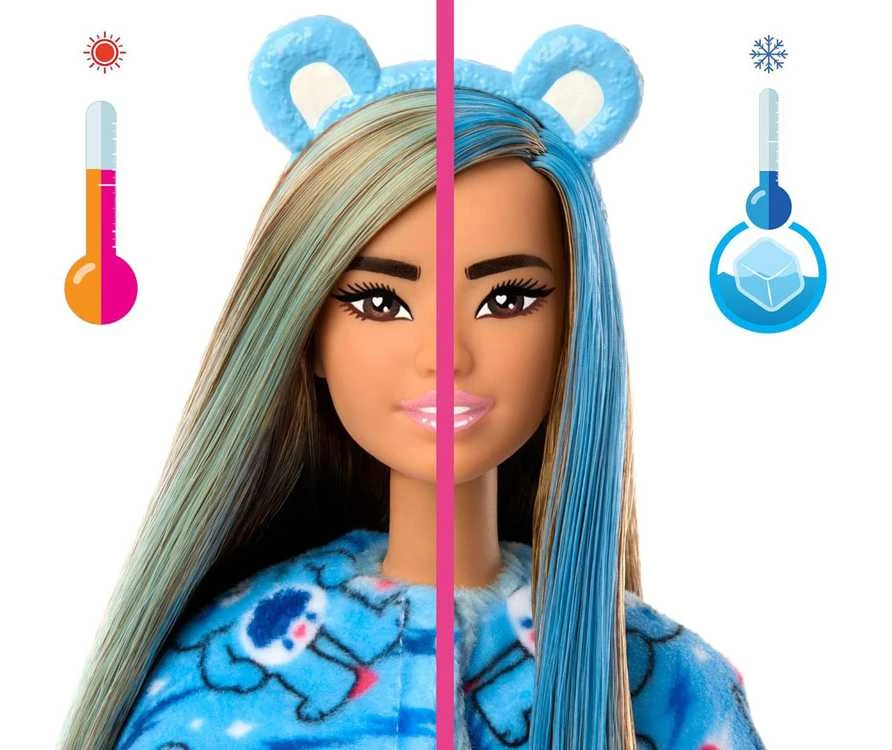 Mattel BARBIE CUTIE REVEAL CARE BEARS siurprizų rinkinys Grumpy Bear (JCN96)