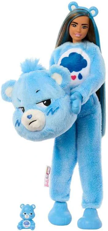 Mattel BARBIE CUTIE REVEAL CARE BEARS siurprizų rinkinys Grumpy Bear (JCN96)