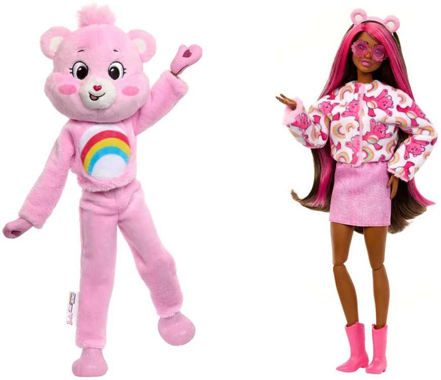 Mattel BARBIE CUTIE REVEAL CARE BEARS siuvrinukų rinkinys Cheer Bear (JCN95)