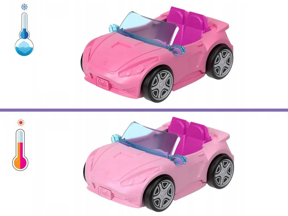 Mattel Mini Barbie Land Doll Driver Vehicle + Convertible Car ZA6038 F