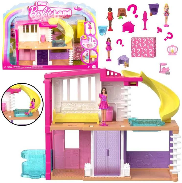 Mattel Barbės mini svajonių namelis su staigmena HYF44 HYF47