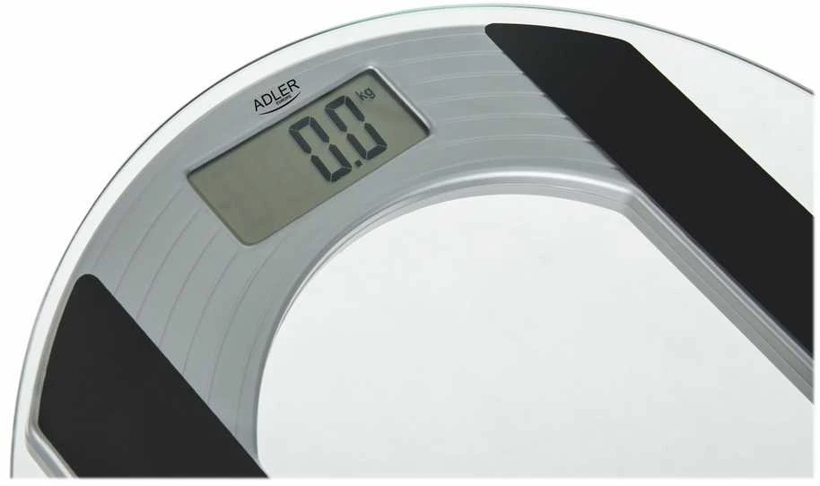 Adler | Body fit Svarstyklės | Didžiausias svoris (keliamoji galia) 150 kg | Tikslumas 100 g | Stiklas