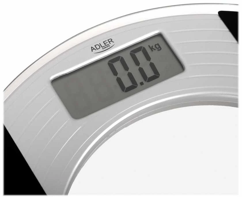 Adler | Body fit Svarstyklės | Didžiausias svoris (keliamoji galia) 150 kg | Tikslumas 100 g | Stiklas