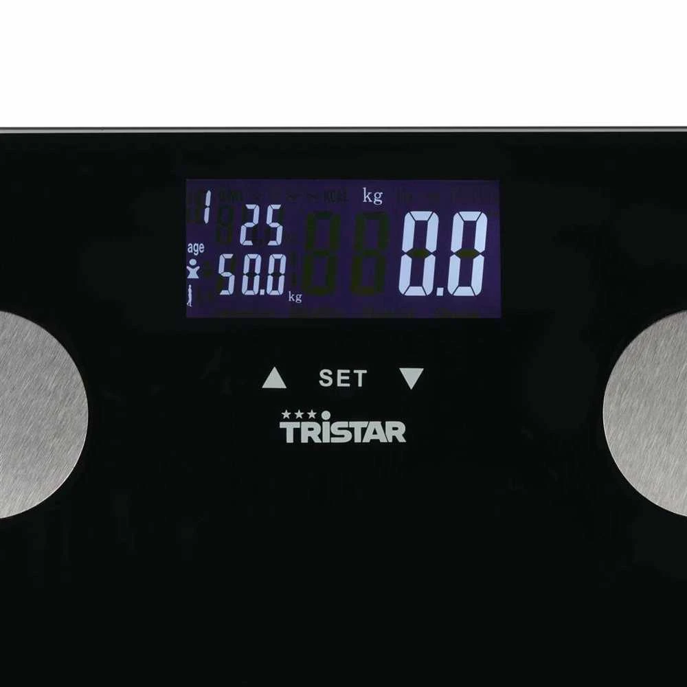 Tristar Asmeninės svarstyklės | WG-2442 | Maksimalus svoris (keliamoji galia) 150 kg | Tikslumas 100 g | Kūno masės indekso (KMI) matavimas | Juodos spalvos