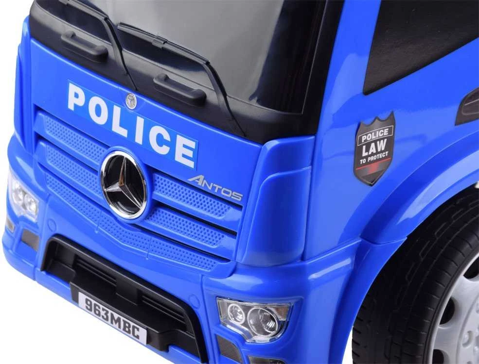 Jokomisiada Mercedes policijos važiavimas žaislinio automobilio Pusher