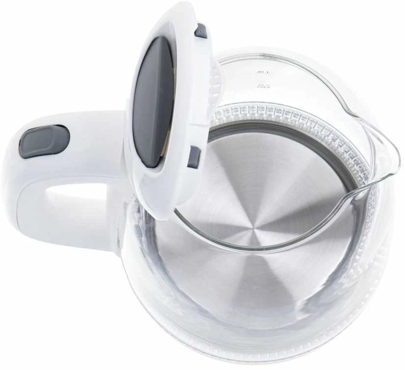 Mesko | Virdulys | MS 1302w | Elektrinis | 2200 W | 1,7 l | Stiklas | 360° sukamasis pagrindas | Baltas