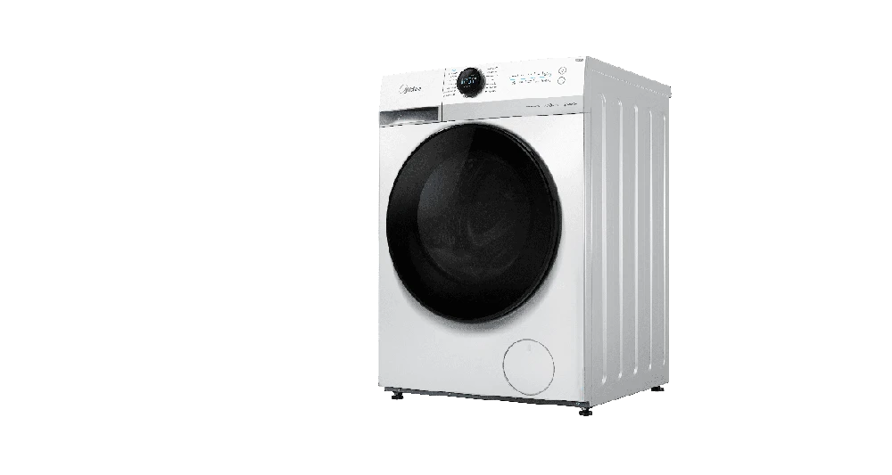Midea | Skalbimo mašina | MF200W80WB/W-HR | Energy efficiency class A | Front loading | Skalbimo talpa 8kg | 1400 RPM | Gylis 48 cm | Plotis 60 cm | Ekranas | LCD | Steam function | Baltas