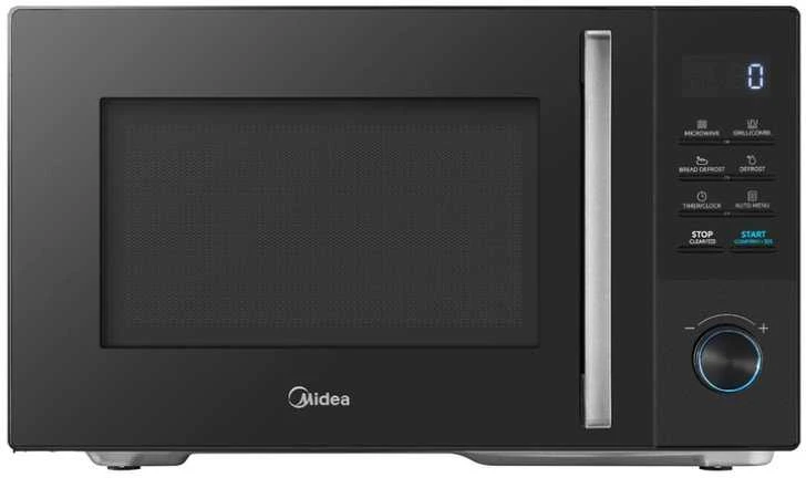 Mikrobangų krosnelė Midea Microwave orkaitė | MMO-AG25VB(BK) | Free standing | 900 W | 25 L | Grilis | Juodas