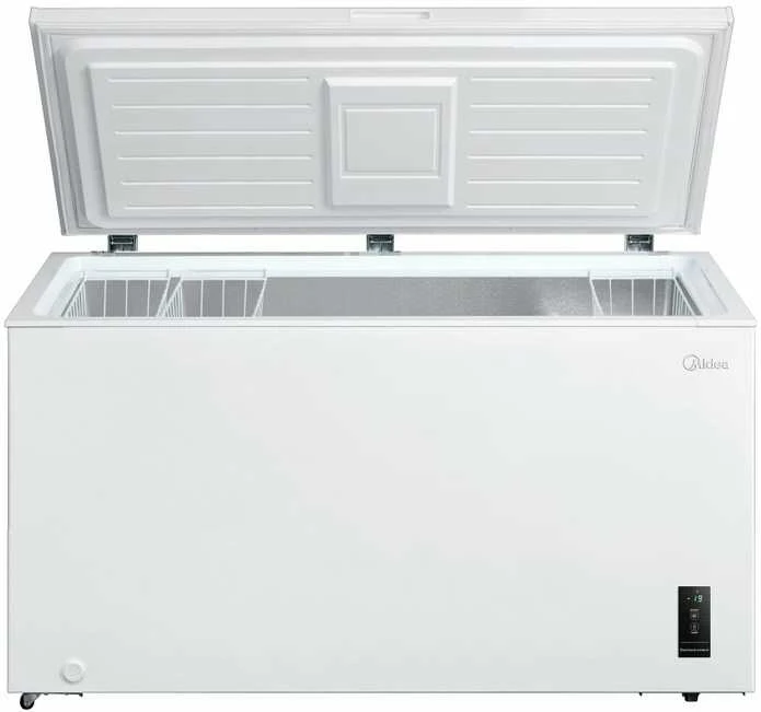 Midea Šaldiklis | MDRC564FEE01 | Energijos vartojimo efektyvumo klasė E | Komoda | Laisvai pastatoma | Aukštis 82,5 cm | Bendra grynoji talpa 418 l | Baltas
