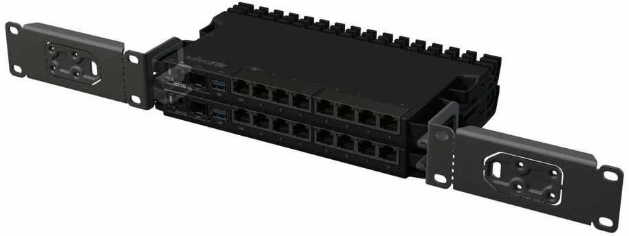 „MikroTik“ rinkinys RB5009/L009 įrenginiams montuoti 1U stelažuose | K-79