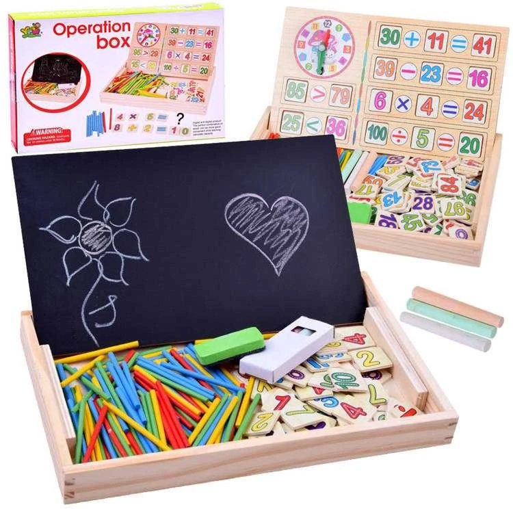 Jokomisiada Chalkboard Counting sticks LEARNING MATHEMATICS teaching aid ZA2514