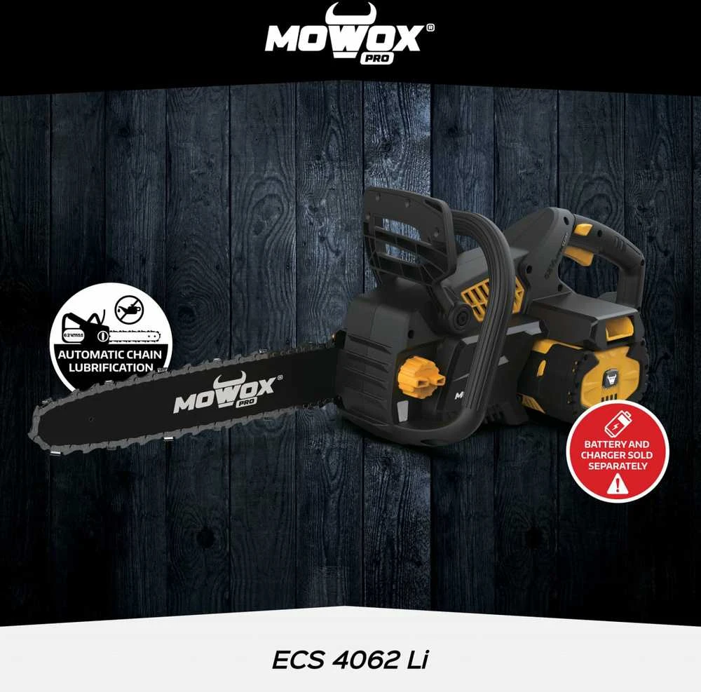 Mowox® ECS 4062 Li akumuliatorinis grandininis pjūklas (be akumuliatoriaus ir kroviklio)