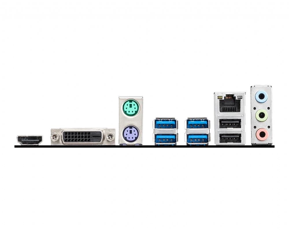 Pagrindinė plokštė MSI A520M-A PRO AM4 DDR4 1x M.2 4x SATA HDMI DVI-D M-ATX