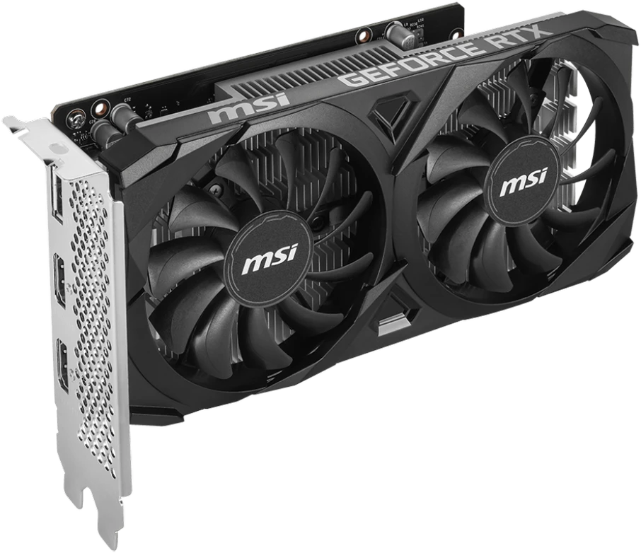 Vaizdo plokštė MSI NVIDIA GeForce RTX 3050 Ventus 2X E OC, 6 GB GDDR6, 96 bit, PCIE 4.0 16x, Dual Slot Fansink