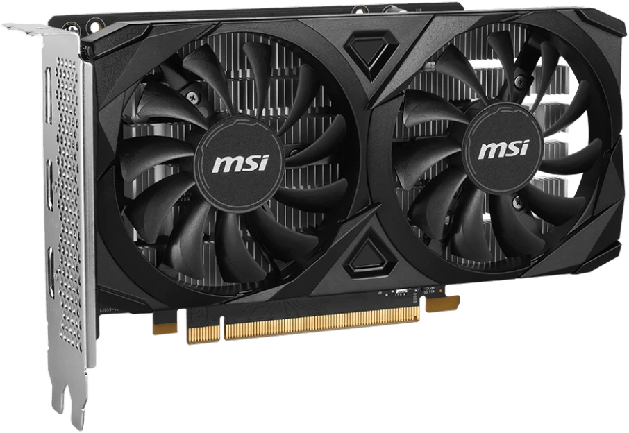 Vaizdo plokštė MSI NVIDIA GeForce RTX 3050 Ventus 2X E OC, 6 GB GDDR6, 96 bit, PCIE 4.0 16x, Dual Slot Fansink