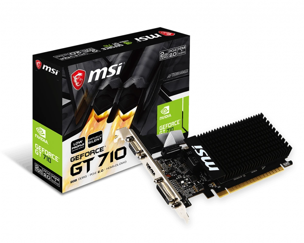 Vaizdo plokštė MSI GeForce GT 710 2GD3H LP