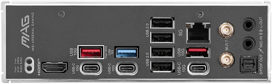 Pagrindinė plokštė MSI MAG B850 TOMAHAWK MAX WIFI | AMD B850 | SAM5 | ATX | Atmintis DDR5 | Atminties lizdai 4 | 3x PCI Express 16x | 4x M.2 | 1x HDMI