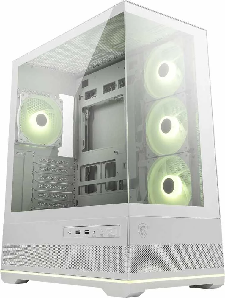MSI MAG PANO 110R PZ Baltas kompiuterio korpusas Midi Tower